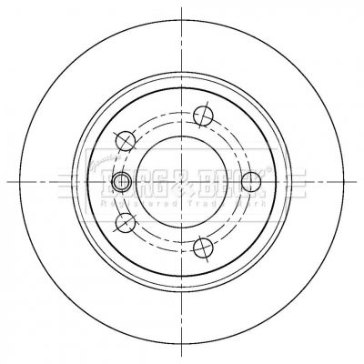 BORG & BECK Тормозной диск BBD5408